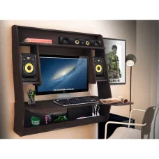 Wall-mounted computer desk ZEUS IGROK-MAX, wenge